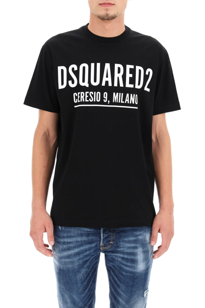Shop Dsquared2 Ceresio 9 Print T-shirt In Nero