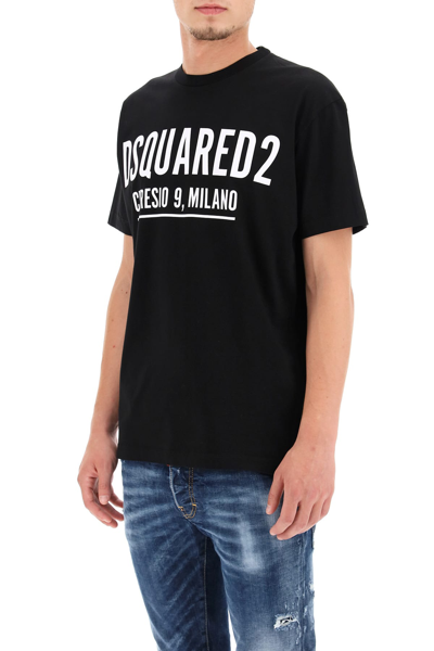 Shop Dsquared2 Ceresio 9 Print T-shirt In Nero
