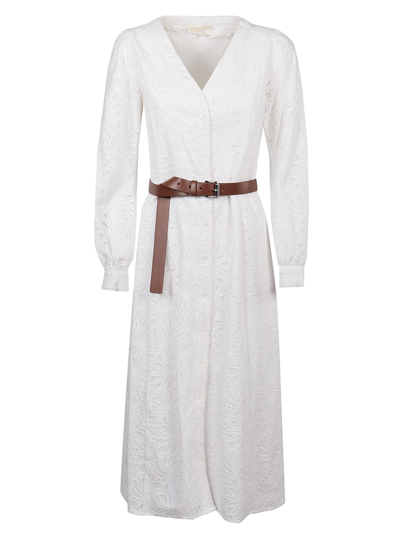 Shop Michael Kors Palm Eyelet Kate Dress In White