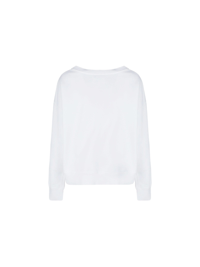 Shop Maison Margiela Sweatshirt In White