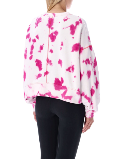 Shop Nike Oversized Tie-dye Crew Sweatshirt In Active Pink