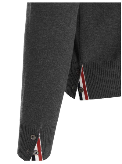 Shop Thom Browne 4 Bar Sweater In Gray
