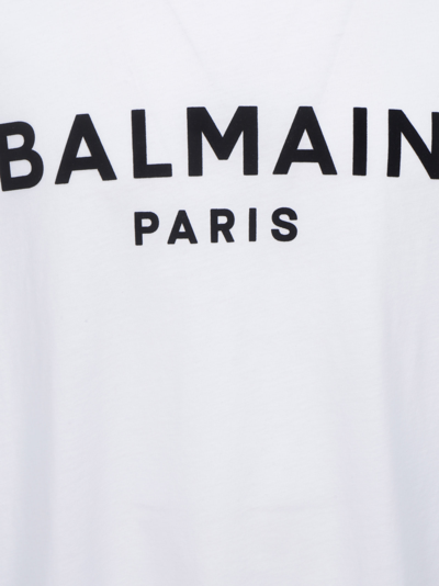 Shop Balmain T-shirt In Blanc/noir