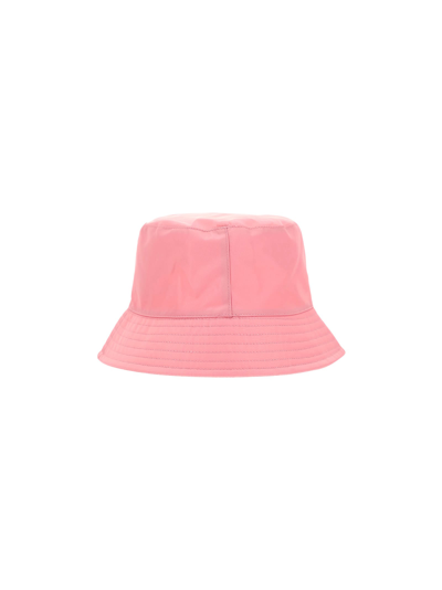 Shop Palm Angels Bucket Hat In Pink/white