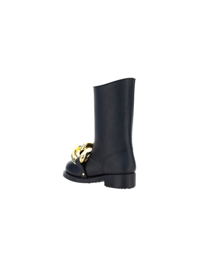 Shop Jw Anderson Boots In Black+chain Gold