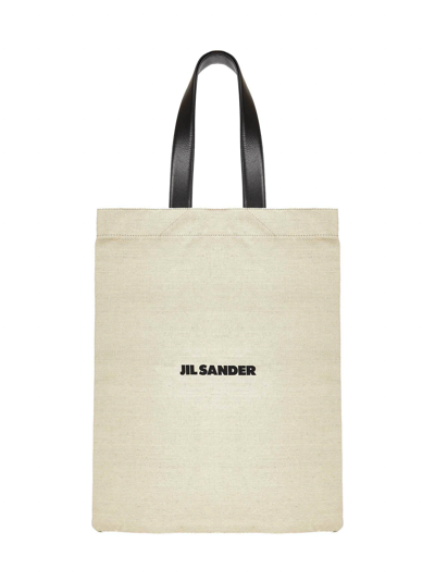 Shop Jil Sander Hand Bag In Natural