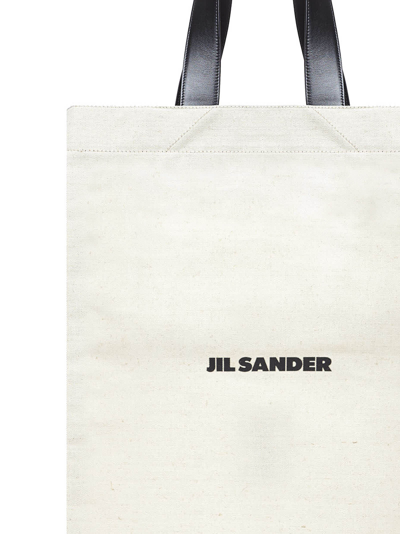 Shop Jil Sander Tote Bag In Naturale