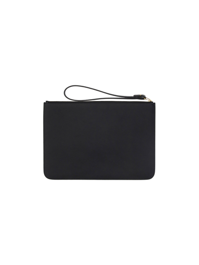 Shop Balenciaga Pouch In Black/ L White