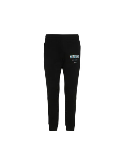 Shop Moschino Sweatpants In Black