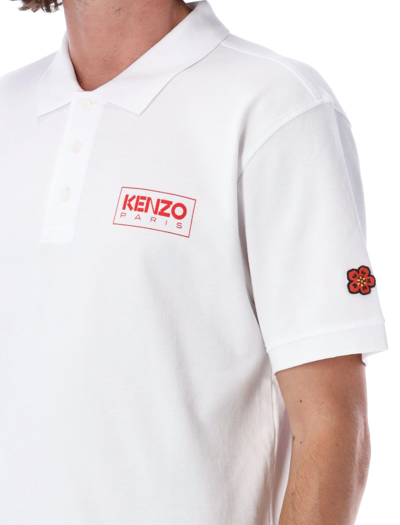 Shop Kenzo Paris Polo Shirt In White