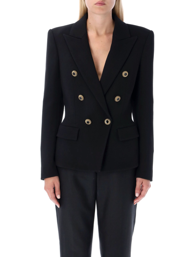 Shop Alexandre Vauthier 6-button Wool Crêpe Suit Jacket In Black