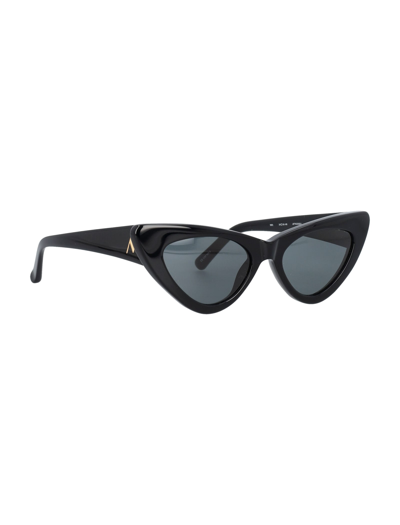 Shop Attico Dora Sunglasses In Black