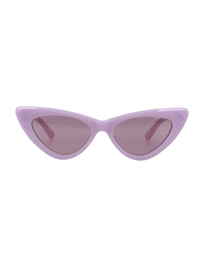 Shop Attico Dora Sunglasses In Lilac