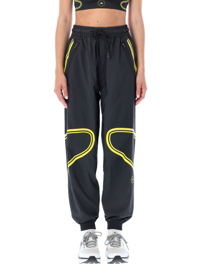 Adidas By Stella Mccartney Xxs-l Asmc Truepace Striped Recycled Shell Track  Pants In Black | ModeSens