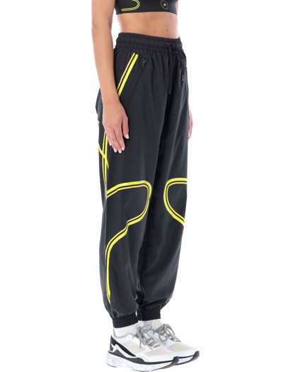 Adidas By Stella Mccartney Xxs-l Asmc Truepace Striped Recycled Shell Track  Pants In Black | ModeSens
