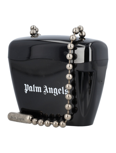 Shop Palm Angels Mini Padlock Bag In Black