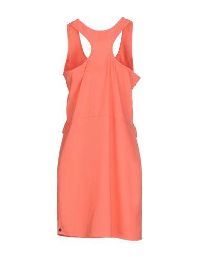 Shop Maison Scotch Short Dresses In Coral