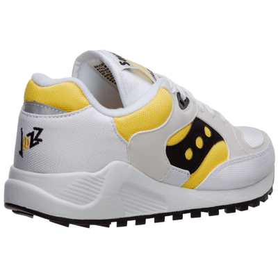 Shop Saucony Jazz 4000 Sneakers In White - Yellow - Black