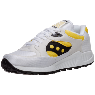 Shop Saucony Jazz 4000 Sneakers In White - Yellow - Black