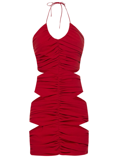 Shop Monot Mini Dress In Red