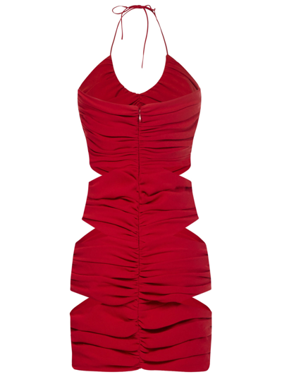 Shop Monot Mini Dress In Red