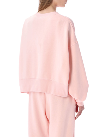 Shop Nike Essentials Oversized Fleece Crew Sweatshirt In Pink