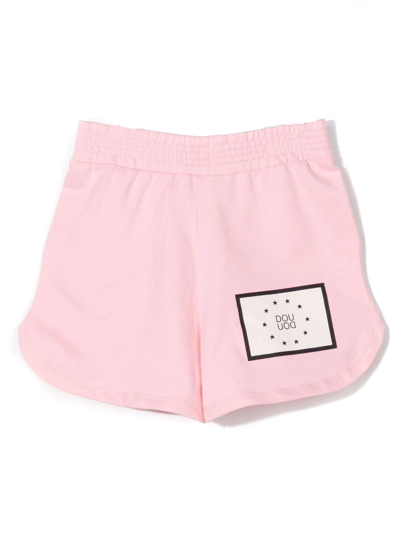 Shop Douuod Pink Cotton Shorts In Rosa