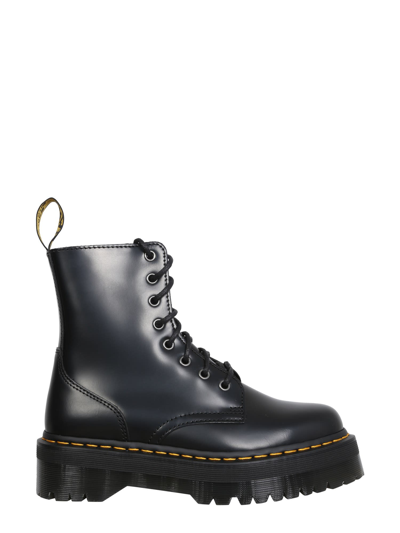 Dr. Martens Jadon Polished Smooth Leather Platform Boots In Black Polished  Smooth | ModeSens