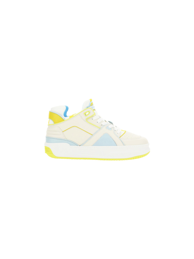 Just Don Colour-block Panelled Trainers In Off White