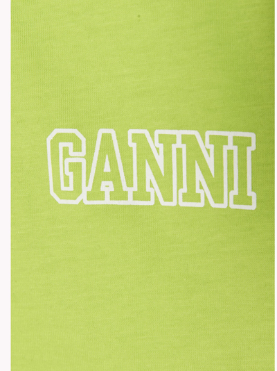 Shop Ganni Software T-shirt In Green