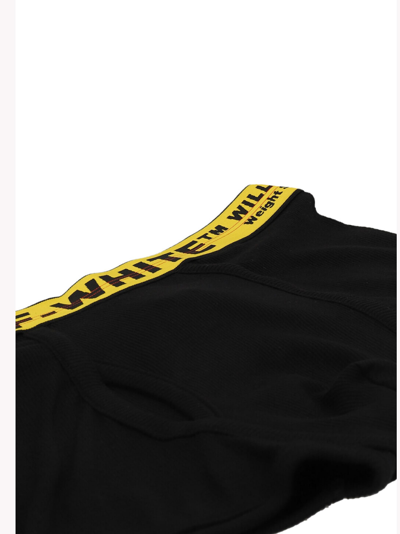 Shop Off-white Logo Boxer Pack Of 3 In Black
