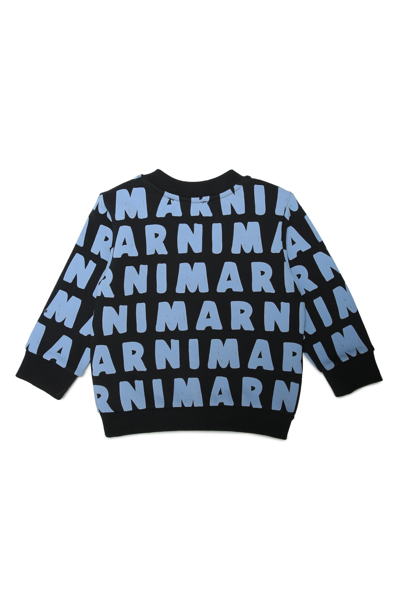 Shop Marni Ms30b Sweat-shirt  In Blue Navy