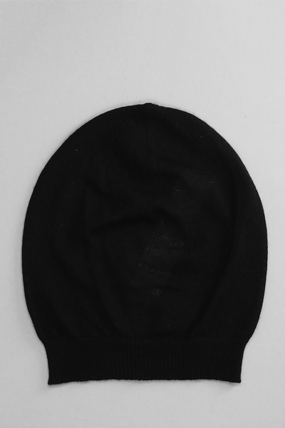 Shop Rick Owens Hats In Black Cashmere