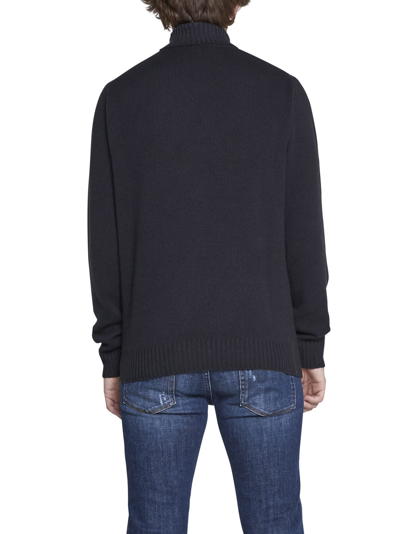 Shop Malo Sweater In Nero