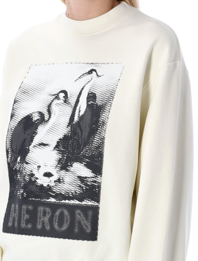 Shop Heron Preston Halftone Heron Crewneck In White