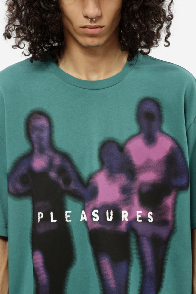 Shop Pleasures Leader T-shirt In Green