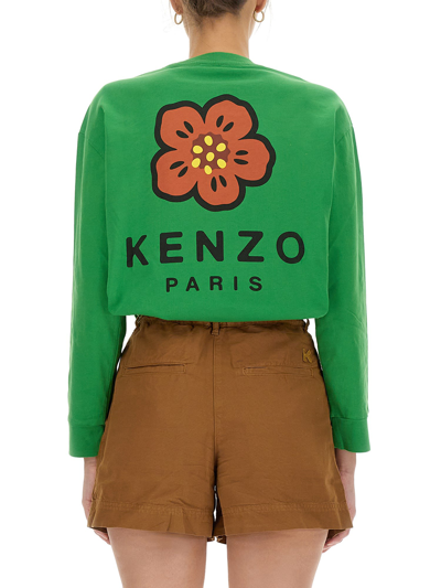 Shop Kenzo Boke Flower T-shirt In Verde