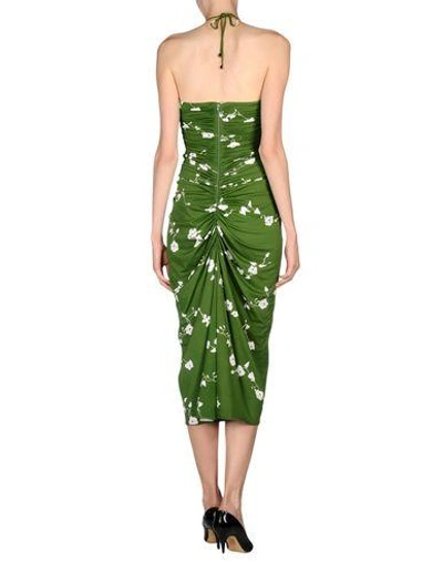 Shop Michael Kors 3/4 Length Dresses In Green