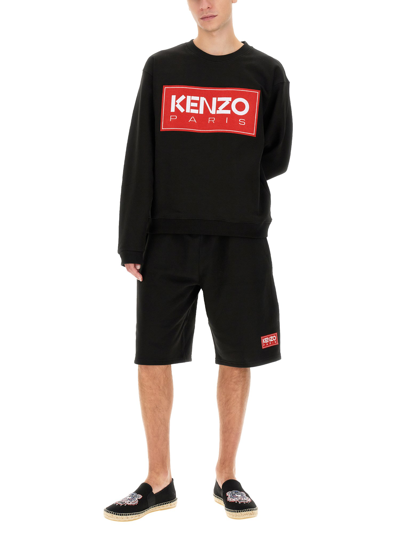 Shop Kenzo Paris Sweatshirt In Nero