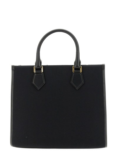 Shop Dolce & Gabbana Shopping Bag With Logo In Nero