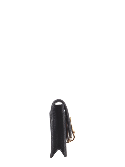 Shop Ferragamo Gancini Business Card Holder In Nero