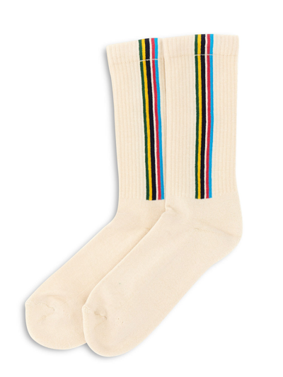 Shop Ps By Paul Smith Sports Stripe Socks In Bianco