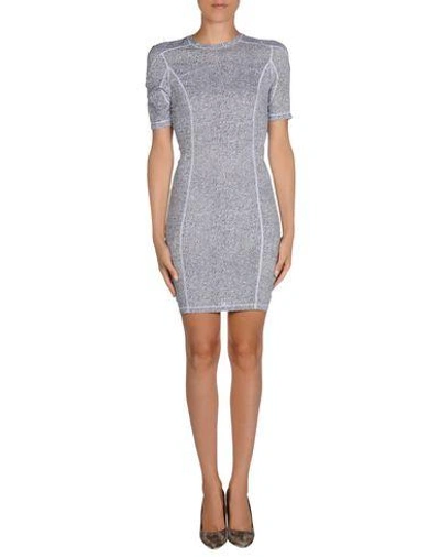 Shop Alexander Wang T Short Dresses In Dark Blue