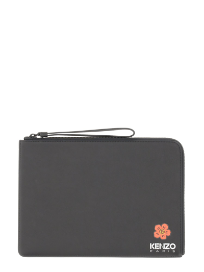 Shop Kenzo Boke Flower Clutch Bag In Nero