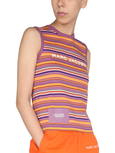Shop Marc Jacobs Logo Print T-shirt In Multicolor
