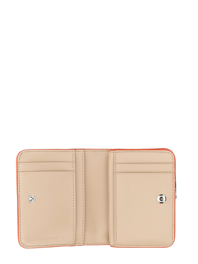Shop Marc Jacobs The Glam Shot Mini Compact Wallet In Arancione