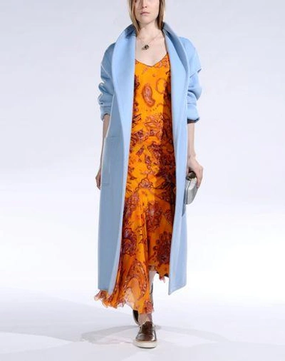 Shop John Galliano Long Dress In Orange