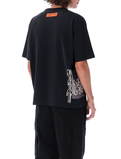 Shop Heron Preston Gothic Color Blocks S/s T-shirt In Black