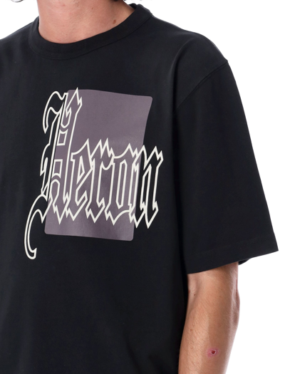 Shop Heron Preston Gothic Color Blocks S/s T-shirt In Black
