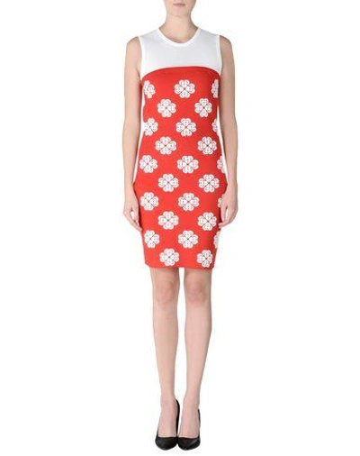 Shop Alexander Mcqueen Short Dress In Red